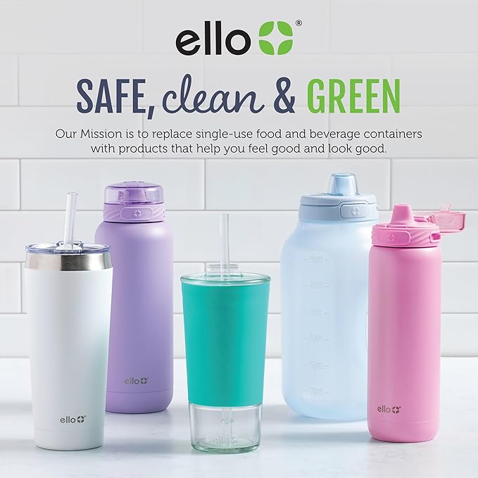 Ello Color Lock 2 Cup 6PC, 3 Pack Glass Meal Prep Sets Leak-Proof Glass Food Storage Containers with Airtight BPA-Free Plastic Lids, Dishwasher, Microwave, and Freezer Safe, Desert Festival
