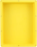 Ready For Tile Waterproof Leak Proof 16" x 20" Bathroom Recessed Shower Niche - Single Bathroom Shelf Organizer Storage For Shampoo & Toiletry Storage - Flush Mount Installation Yellow