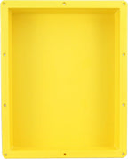 Ready For Tile Waterproof Leak Proof 16" x 20" Bathroom Recessed Shower Niche - Single Bathroom Shelf Organizer Storage For Shampoo & Toiletry Storage - Flush Mount Installation Yellow