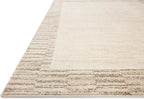 Loloi Chris Loves Julia Calvin Collection CLV-04 Ivory/Pebble 2'-7" x 7'-6" Runner Rug Checkered Neutral Soft Living Room Bedroom Carpet