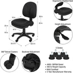 OEF Furnishings Comfort Office Chair, 18"-22" Height