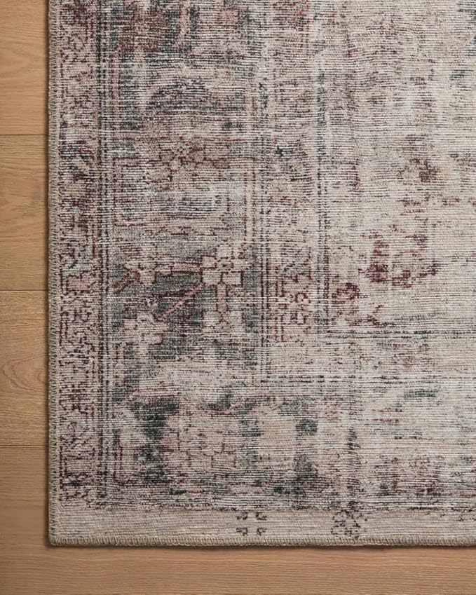 Loloi Amber Lewis Georgie Collection GER-08 Lagoon/Beige 2'-3" x 3'-9", .19" Pile Height, Accent Rug
