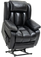 Recliner Chairs for Adults, Power Lift Chair for Elderly, Oversized Bedroom Chair with Massage&Heat, Leather Nursery Glider Chair for Living Room, Sofa Chair Home Theater Seating with Lumbar Support