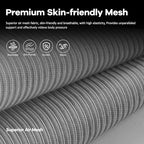 Office Chair Mesh Seat,Ergonomic Mesh Desk Chair with Adjustable Lumbar Support,Computer Chair with Flip-up Armrests, Rolling Executive Chairs, Home Office Chair(Grey)
