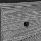 Grain Wood Furniture Greenport 5-Drawer Chest, Solid Wood with Brushed Grey Finish