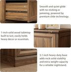 Farmhouse 6 Drawer Dresser for Bedroom, 55 Inch Wide Modern Walnut Dresser TV Stand with Large Drawers & Bar Handles, Rustic Wood Chest of Drawers for Bedroom, Living Room, Hallway, Entryway.