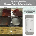 DEARCUS Gray One Day Scrubber - No Odor Dishcloths for Washing Utensils, Cookware, & Cooktop – Multipurpose Lint Free Cleaning Cloths for Kitchen Made of PP - for One Day Use, 1 Pack 60 Sheets