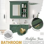 30" Bathroom Vanity with Matching Medicine Cabinet, Modern Sink Storage Cabinet with Drawers, Soft Closing Doors and Shelf, Bathroom Vanities with Sink & Mirror