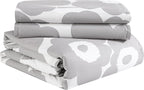 Marimekko - King Duvet Cover Set, Cotton Bedding with Matching Shams & Button Closure, All Season Home Decor (Unikko Grey, King)