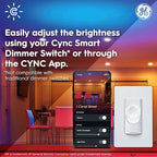 GE Cync Reveal HD+ Smart LED Wafer Downlight, Color Changing LED Downlight, 4in, Matter Compatible (3 Pack)