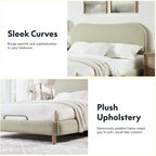 FLEXISPOT Queen All-in-One Adjustable Bed with 12" Gel Memory Foam Mattress, Linen Upholstered Bed Frame, Head & Foot Incline, Adjustable Headboard, 10-Year Warranty, Sage