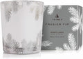 Thymes Frasier Fir Candle – Pine Needle Design – Holiday Scented Candle – Notes of Crisp Siberian Fir, Cedarwood & Sandalwood – Luxury Home Fragrance Gifts for Women & Men – Silver (Statement, 13 oz)