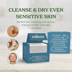 Caboo Bamboo Disposable Face Towels – 50 Soft, Lint-Free Towels (10x11.5”) | Biodegradable, Eco-Friendly & Extra Large | Gentle Alternative to Makeup Wipes or Washcloths
