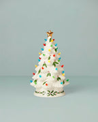 Lenox 893624 Treasured Traditions Holiday Red Bulbs Lit Tree, Christmas Decor