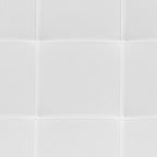 EMMA + OLIVER Quilted Tufted Upholstered King Size Headboard in White Fabric