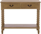 SAFAVIEH Home Collection - Athena Desert Brown Console Table with 2 Drawers and 1 Shelf, Farmhouse Accent Entryway Table (CNS5702F)