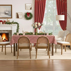 Upholstered Wooden Dining Chairs Set of 2, Farmhouse Kitchen & Dining Room Chairs with Cane Back, Accent Dining Table Chairs Beige Linen Seat for Kitchen/Restaurant/Living Room, Beige