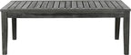 SAFAVIEH Outdoor Collection Fresno Dark Slate Grey and Beige 4Pc Outdoor Living Set