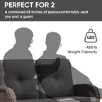 HUMMUH 4-Piece Patio Furniture Wicker Outdoor Conversation Set,All-Weather Rattan Outdoor Sofa Set Patio Chairs Coffee Table for Backyard,Porch,Deck