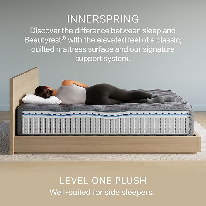 Beautyrest Prime Dream Plush 13.75" Mattress - Twin - Durable Pocketed Coil, Support, Pressure Relief, Cooling, Motion Separation; 100 Night Sleep Trial and 10 Year Warranty