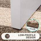 Kitinjoy Indoor Outdoor Door Mat, 40x32 Non-Slip Absorbent Dirt Trapper, Low-Profile Washable Inside Entrance Front Floor Mat, Sturdy Soft Entry Doormats for Entryway, Light Brown