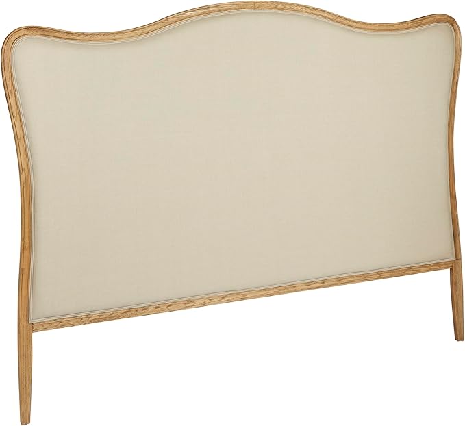Creative Co-Op Oak & Linen King Size Headboard