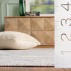 SAFAVIEH Reflection Collection Area Rug - 5'1" x 7'6", Cream & Ivory, Non-Shedding & Easy Cleaning, Ideal for Living Room, Bedroom (RFT665D)