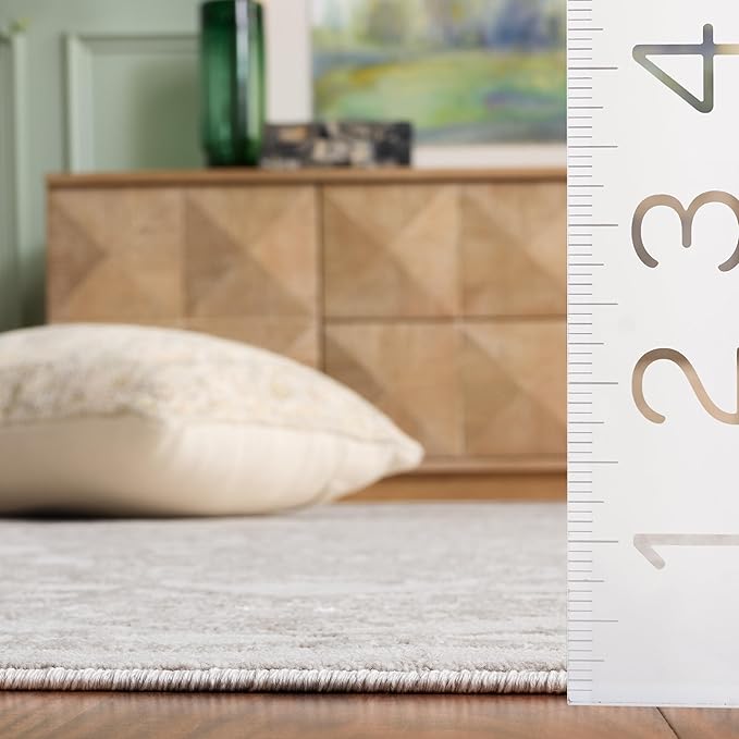 SAFAVIEH Reflection Collection Area Rug - 5'1" x 7'6", Cream & Ivory, Non-Shedding & Easy Cleaning, Ideal for Living Room, Bedroom (RFT665D)