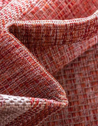 Unique Loom Outdoor Border Collection Area Rug - Soft Border (2' x 3' 1" Rectangle, Rust Red/ Ivory)