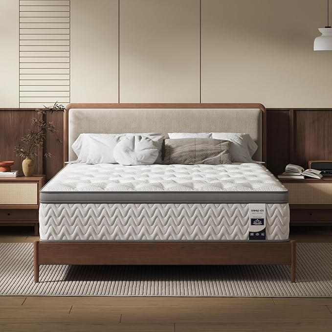 Twin Mattress 10 Inch, 5-Zone Deep Sleep Firm Mattress with Extra Lumbar & Shoulder Support, Hotel Collection Hybrid Single Mattresses Pain Relief, Fiberglass Free & No Odor -365 Night Trial