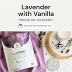 Grab Green 3-in-1 Laundry Detergent Pods, 60 Count, Lavender Vanilla Scent, Plant and Mineral Based, Superior Cleaning Power, Stain Remover, Brightens Clothes