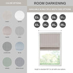 Madison Park Galen Cordless Roman Shade, 33"W x 64"H, Sheen Taupe – Room Darkening, Thermal Insulated, Energy Efficient Window Blind with Subtle Sheen Basketweave Fabric for Privacy
