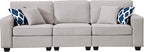 Legend Vansen Modular Sectional Sofa L Shaped Couch with Ottoman Modern Reversible Corner Sectional Couch for Living Room