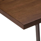 SIMPLIHOME Ryder SOLID WOOD Modern Industrial 66 inch Wide Writing Office Desk in Natural Aged Brown for the Office Desk, Writing Table, Workstation and Study Table