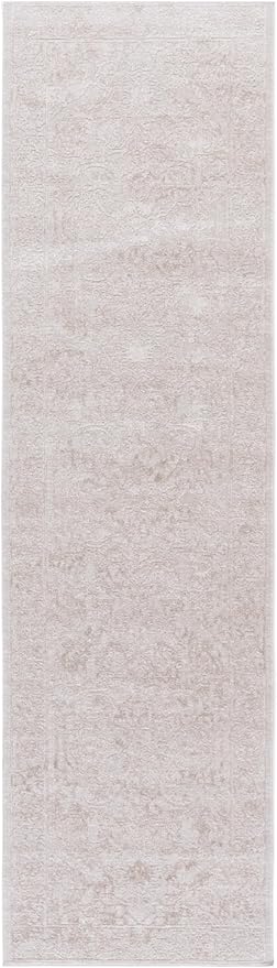 SAFAVIEH Reflection Collection Runner Rug - 2'3" x 16', Cream & Ivory, Non-Shedding & Easy Cleaning, Ideal for Living Room, Bedroom (RFT665D)