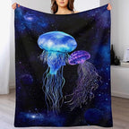 Jellyfish Gifts for Girls & Women - Soft, Warm & Cozy Fleece Throw Blanket for Kids & Adults - 60"x80"