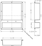 Ready for Tile Waterproof Leak Proof 16" x 20" Bathroom Recessed Shower Niche - Double Bathroom Shelf Organizer Storage for Shampoo & Toiletry Storage - Flush Mount Installation Yellow