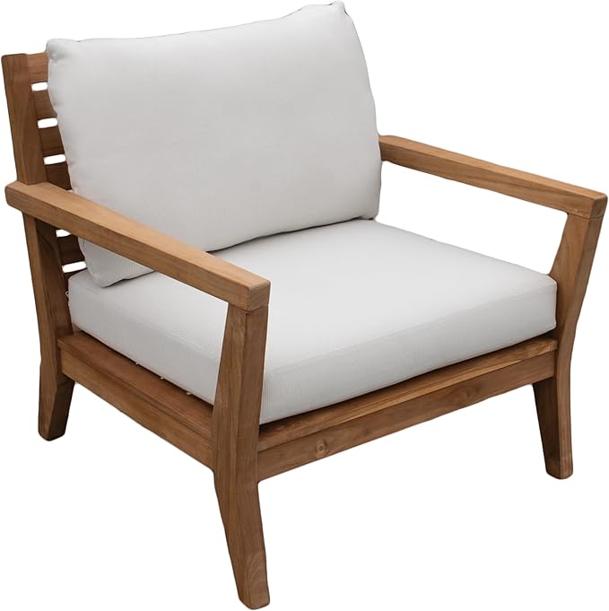 Tommy Bahama Deep Seating Lounge Cushion, 24" X 26" X 4", Bamboo Bay Bone