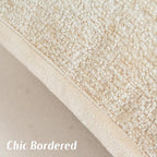 FUTEI Beige Chenille Throw Pillow Covers 12x20 Inch Set of 2,Soft Cozy Bound Edge Design Lumbar Pillow Cases,Home Decor for Couch Bed Living Room