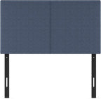 Furinno Roanne Upholstered Headboard, Twin, Denim