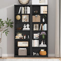 75" Tall Bookshelf & Bookcase Set of 2, 6-Tier Adjustable Storage Shelves, Book Shelf with Anti-Tipping Device, Floor Standing Modern Display Rack for Living Room, Bedroom, Office, Black