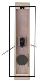 Howard Miller Harwood III Wall Clock, Gray Finish Analog Display Battery-Powered Quartz Movement, Black Pendulum Bob Battery Powered Wall Mount Best for Home Decor, Office & Dinning Room