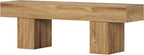 Tribesigns 55” Entryway Bench, Farmhouse Wood End of Bed Bench, Long Indoor Bench for Entryway, Hallway, Living Room
