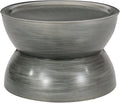 Christopher Knight Home Minkler Hourglass Coffee Table - Brushed Antique Silver
