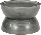 Christopher Knight Home Minkler Hourglass Coffee Table - Brushed Antique Silver