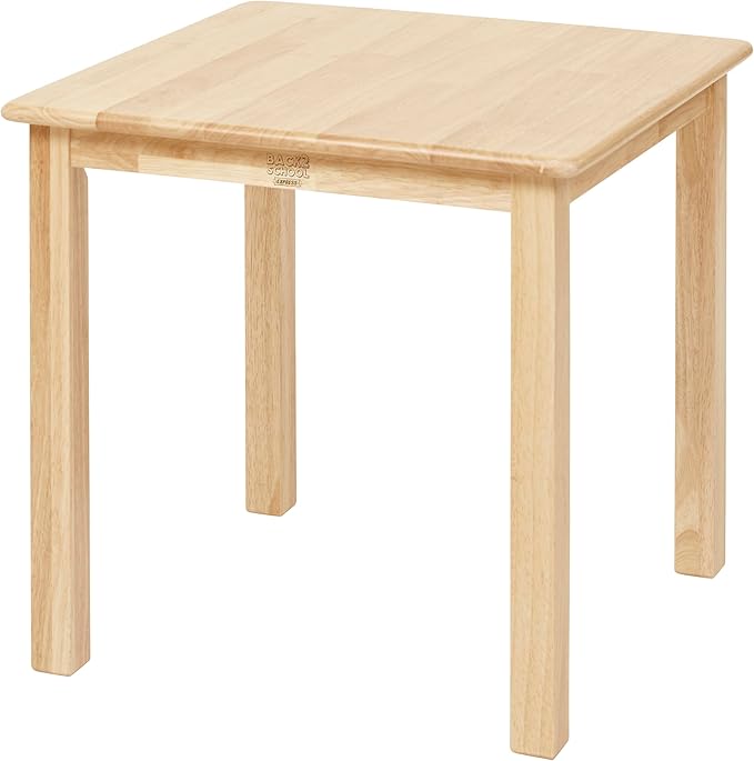 Kids Wood Table, Square, 24in x 24in, Kids Furniture, Natural