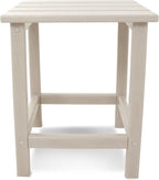 POLYWOOD ECT18SA Long Island 18" Side Table, Sand