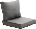Patio Furniture Sofa Cushion Set Outdoor Living Deep Seating Cushions Thick Foam Replacement Cushion,21.7x21.7 Inch,Medium Grey