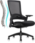 CLATINA Swivel Executive Chair, Adjustable Ergonomic Computer Chair with 3D Armrest and Lumbar Support, Mesh Backrest Task Chair for Home Office Conference Room