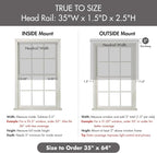 Madison Park Galen Cordless Roman Shade, 27"W x 64"H, Sheen Grey – Room Darkening, Thermal Insulated, Energy Efficient Window Blind with Subtle Sheen Basketweave Fabric for Privacy